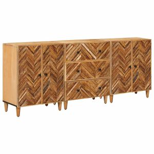 vidaXL Шкафове за съхранение 3 бр. 60 x 33,5 x 75 см Кафяво
