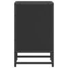 vidaXL Нощни шкафчета 2 бр. черни 40x31x50 cm Изработено дърво и метал