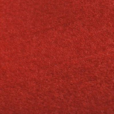 Червен vidaXL дебел килим с тежест от 400 гр/м², 1 х 20 метра