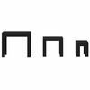 vidaXL Стифиращи масички 3 pcs Черния дъб Инженерно дърво