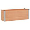 vidaXL Градинска повдигната леха Кафяво 150 x 50 x 54 cm алу.