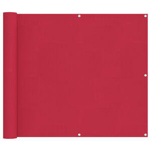 vidaXL Балконен екран Бургундско червен 100 x 800 cm Оксфордска тъкан