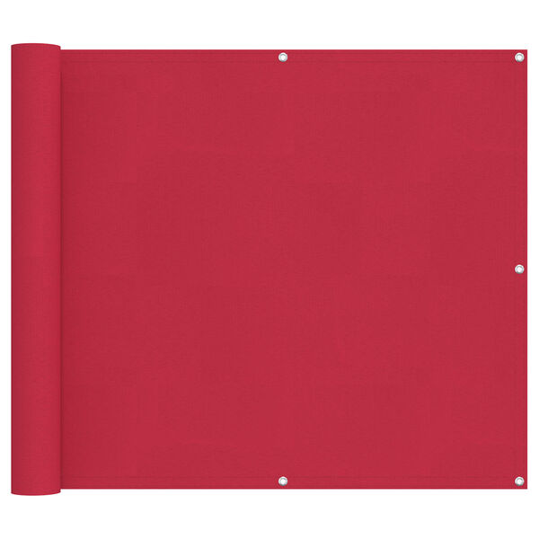 vidaXL Балконен екран Бургундско червен 100 x 800 cm Оксфордска тъкан