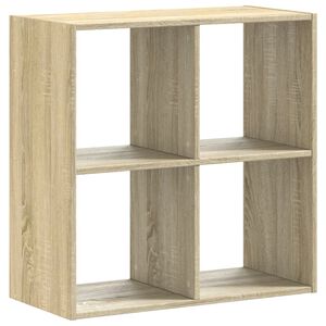 vidaXL Библиотека, дъб сонома, 68,5x32x68,5 см, инженерно дърво