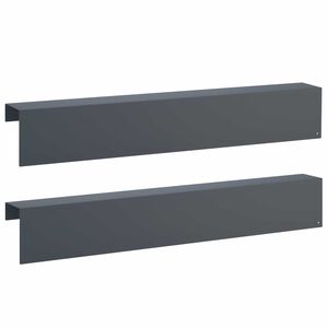 vidaXL Покриващ профил за градина 2 бр. 100 x 10 x 15 cm Стомана