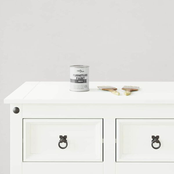 vidaXL Боя за мебели Бяло 10 x 10 x 12 см Стенно пано