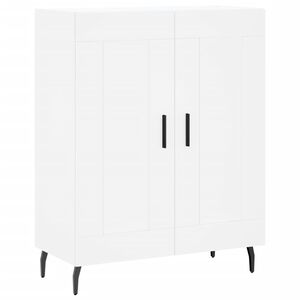 vidaXL Сайдборд, бял, 69,5x34x90 см, инженерно дърво