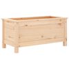 vidaXL Градински сандък, 82,5x40x39 см, масивна борова дървесина