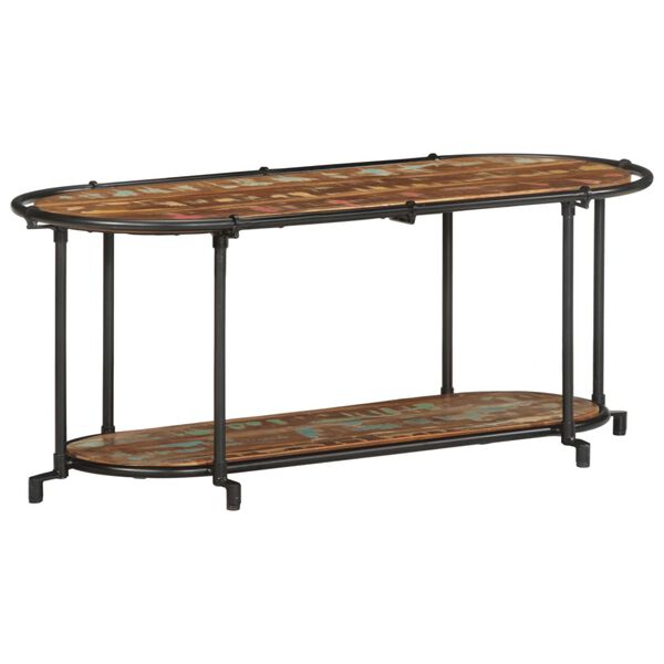 vidaXL ТВ шкаф, 100x42x40 см, масивно регенерирано дърво