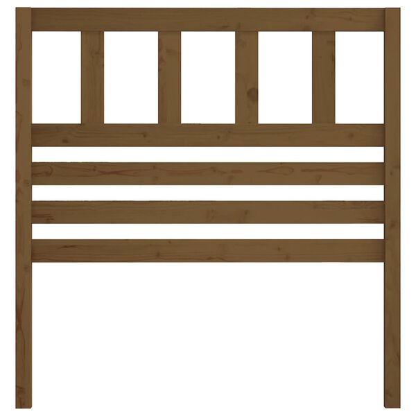 vidaXL Горна табла за легло, меденокафява, 96x4x100 см, бор масив