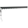 vidaXL Автоматично прибираща се тента, антрацит, 4,5x3 м