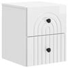 vidaXL Спален шкаф с монтаж на стена Бял гланц 33 x 34,5 x 40 см