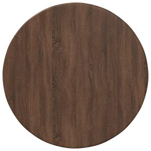 vidaXL Топ за маса Кафяв дъб &Oslash; 40 x 1,5 cm Инженерно дърво