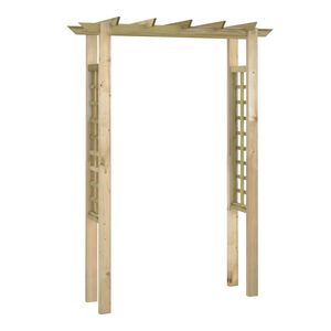 vidaXL Пергола/арка за рози, 150x60x204 см, импрегнирано дърво