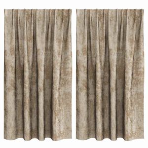 vidaXL Кадифени завеси С завеси 2 pcs Шампанско 140 x 140 cm Кадифе