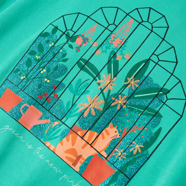 Детска тениска, мента, 140