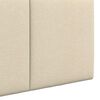 vidaXL Висяща табла Монтиране на стена Крем 110 x 55 x 5 см текстил
