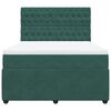 vidaXL Боксспринг легло с матрак, зелена, 140x190 см, кадифе
