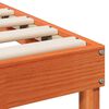 vidaXL Рамка за легло Кафяво 100 x 220 cm Солидно борово дърво