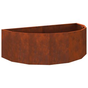 vidaXL Кашпа Ръждясало 120 x 60 x 35 cm Патинираща стомана