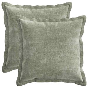 vidaXL Калъфка за възглавница 2 pcs HOUTEN Зелено 45 x 45 cm
