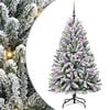 vidaXL С изкуствено коледно дърво 150 cm 150 LED светодиода Топло бяло
