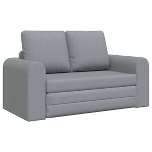 vidaXL Диван легло Светлосиво 148 x 71 x 83 см текстил