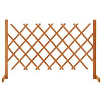 vidaXL Градинска оградна решетка, оранжева, 120x90 см, чам масив