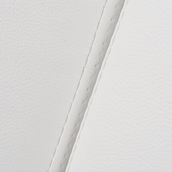 vidaXL Диван Бяло текстил