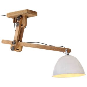 vidaXL Лампа за таван 25 W, бяла, 105x30x65-108 см, E27