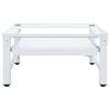 vidaXL Поставка за пералня с издърпващ се рафт, бяла