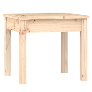 vidaXL Градинска пейка, 50x44x45 см, борово дърво масив