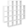 vidaXL Стенен рафт Бяло 100 x 13 x 100 см Инженерна дървесина