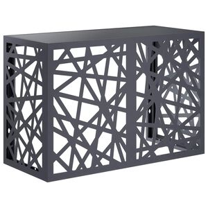 vidaXL Покритие за климатик Антрацит 90 x 40 x 60 см Стомана