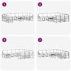vidaXL Комплект дивани за открито 11 pcs Натурален и Антрацит