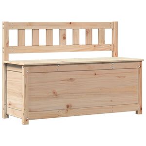 vidaXL Пейка, 110x41x76,5 см, борово дърво масив