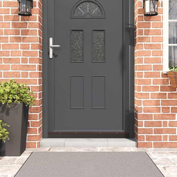 vidaXL Запечатващи четки за врата с винтово закрепване 2 pcs Кафяво