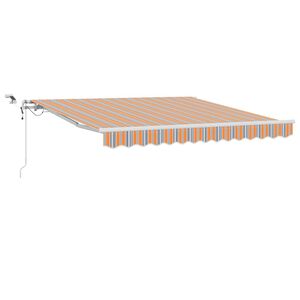 vidaXL Прибираща се тента Многоцветен 300 x 250 cm Полиестер