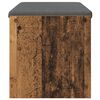 vidaXL Пейка за коридор с възглавница Старо дърво 83 x 38 x 40 см