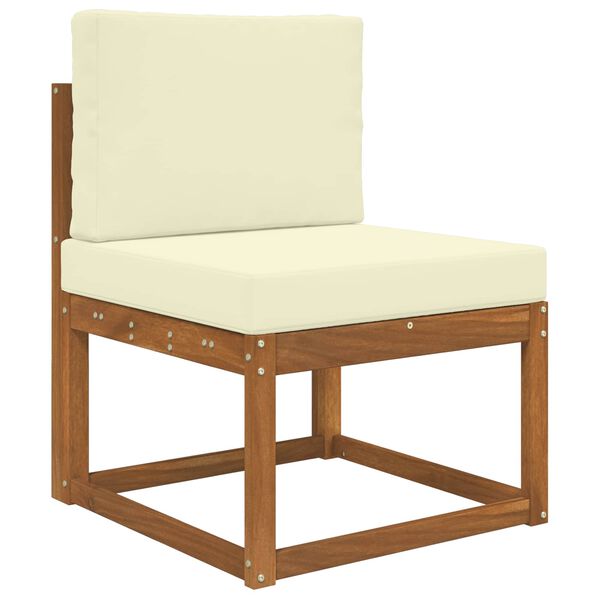 vidaXL Възглавница за диван на открито 2 pcs Крем Полиестер