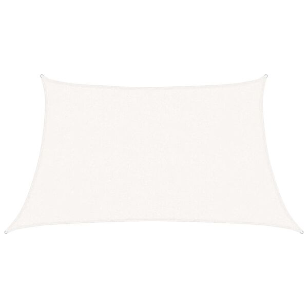vidaXL Платно-сенник, 160 г/м², бяло, 3/4x2 м, HDPE