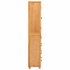 vidaXL Комплект за съхранение на мебели с врата Кафяво Инженерно дърво