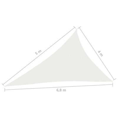 vidaXL Платно-сенник, 160 г/м², бяло, 4x5x6,8 м, HDPE