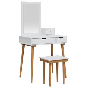 vidaXL Комплект тоалетно шкафче FAUSKE 4 бр. Бяло 76 x 50 x 143 см