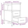 vidaXL Нощен шкаф Сив Сонома 30 x 48 x 61 см Инженерно дърво