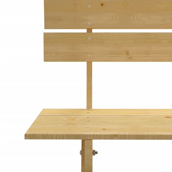 vidaXL Градинска пейка, 150 см, импрегнирано борово дърво