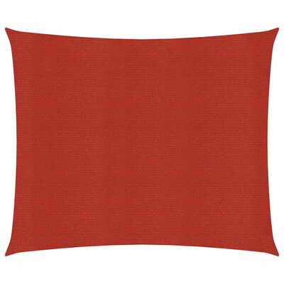 vidaXL Платно-сенник, 160 г/м², червено, 2,5x3 м, HDPE
