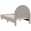 vidaXL Легло за малко с главна дъска с таблото Светлосиво 70 x 140 cm