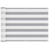 vidaXL Балконен екран Светлосив и бял 75 x 400 cm