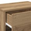 vidaXL Нощни шкафчета за стенен монтаж, 2 бр, дъб артизан